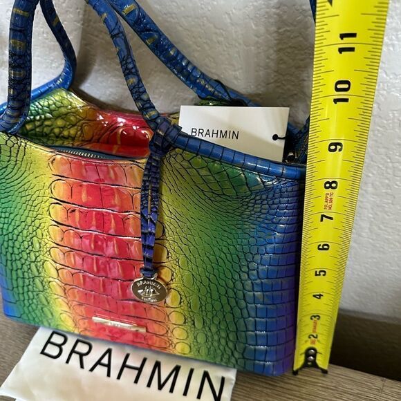 Brahmin Elaine Popsicle Rainbow Crossbody Purse Handbag - Picture 3 of 9